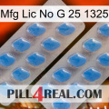 Mfg Lic No G 25 1325 23